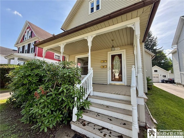 118 S 8th St, Olean-City, NY 14760 - entrance to property with covered porch