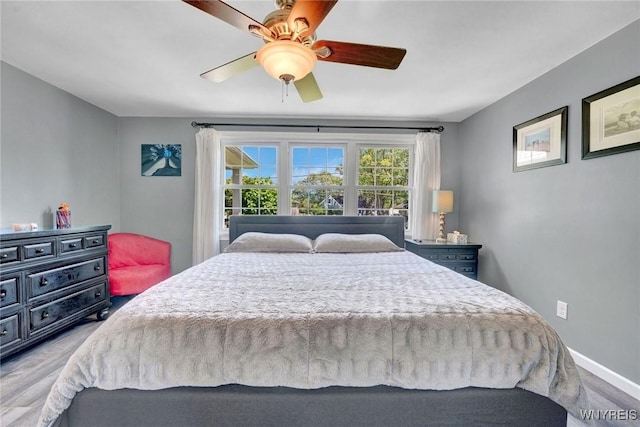4964 Meadowbrook Rd, Clarence, NY 14221 - bedroom featuring wood finished floors and a ceiling fan