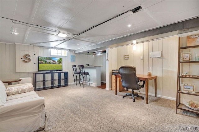 4964 Meadowbrook Rd, Clarence, NY 14221 - office area featuring carpet floors and recessed lighting