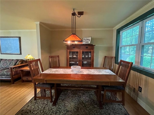 5 White Birch Cir, Chili, NY 14624 - dining area with wood finished floors and ornamental molding