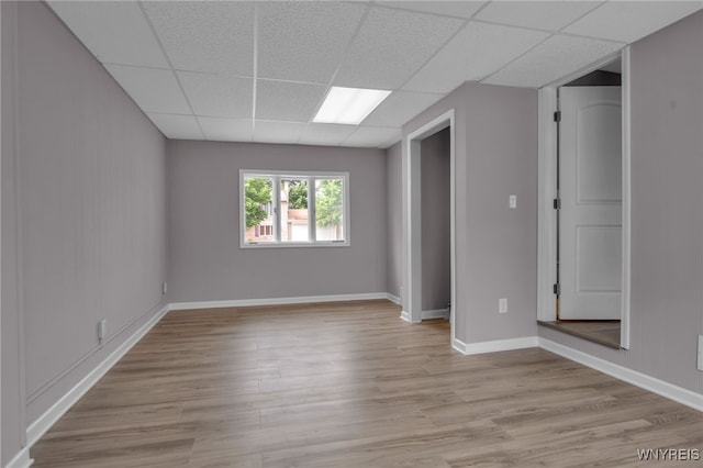 355 Fawn, West Seneca, NY 14224 - empty room featuring a paneled ceiling and light wood-style floors