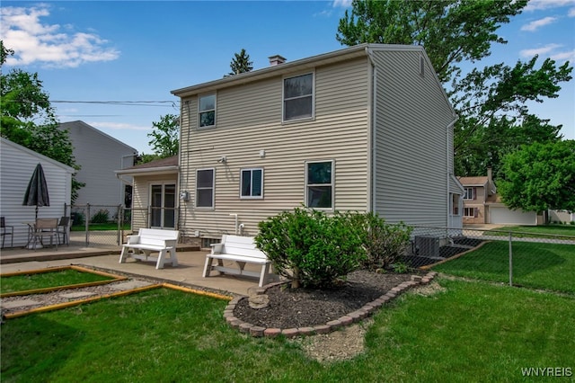 355 Fawn, West Seneca, NY 14224 - rear view of property with a patio and a chimney