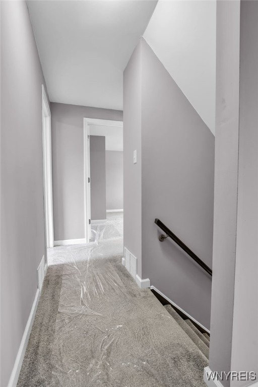 355 Fawn, West Seneca, NY 14224 - corridor with an upstairs landing and carpet floors