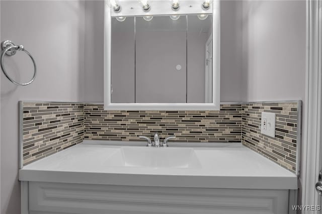 355 Fawn, West Seneca, NY 14224 - bathroom with vanity and backsplash