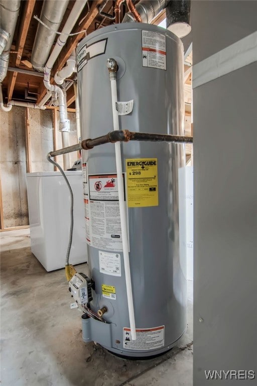 355 Fawn, West Seneca, NY 14224 - utility room with water heater and washer / clothes dryer