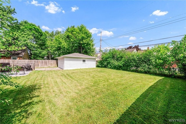 36 Lennox Ave, Amherst, NY 14226 - view of yard with a patio area, an outbuilding, and a garage