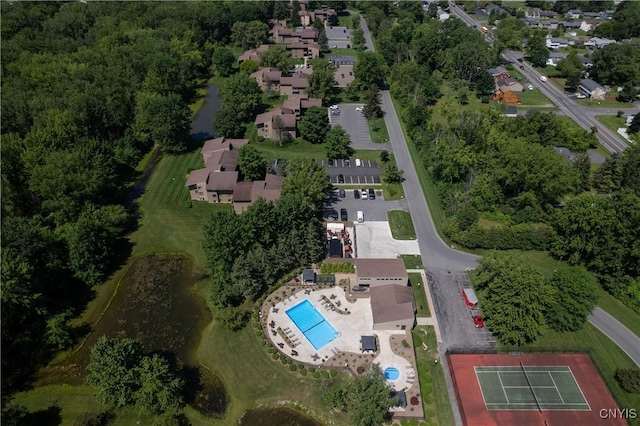 279 Watertree Dr, Dewitt, NY 13057 - aerial view of property's location featuring a pool