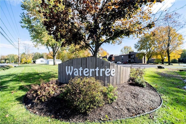 279 Watertree Dr, Dewitt, NY 13057 - community / neighborhood sign featuring a yard