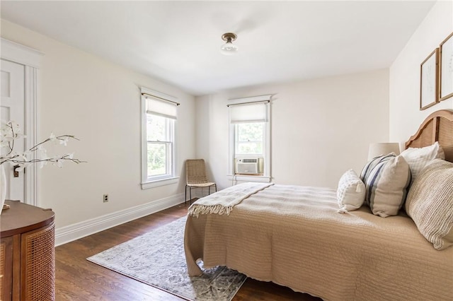 190 Laburnam Cres, Rochester, NY 14620 - bedroom with dark wood-style flooring and cooling unit