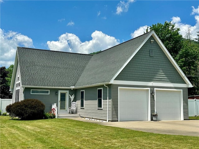 187 Seaward Ave, Bradford-City, PA 16701 - view of front of house featuring an attached garage, a shingled roof, and concrete driveway