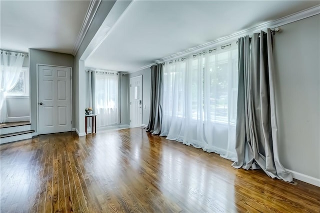 138 Cherry Rd, Rochester, NY 14612 - empty room featuring wood finished floors and crown molding