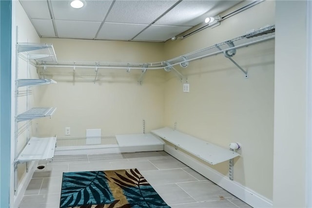 138 Cherry Rd, Rochester, NY 14612 - walk in closet with a drop ceiling