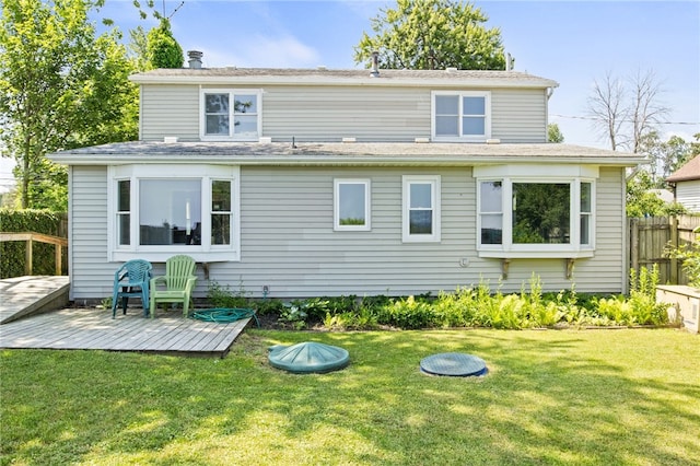 5808 W Wautoma Beach Rd, Hamlin, NY 14468 - back of property featuring a deck