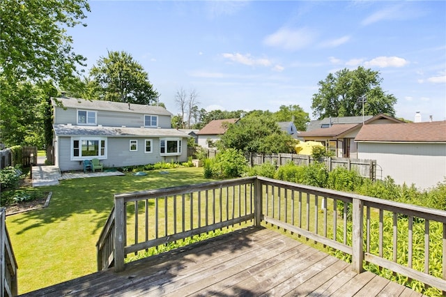 5808 W Wautoma Beach Rd, Hamlin, NY 14468 - deck with a fenced backyard