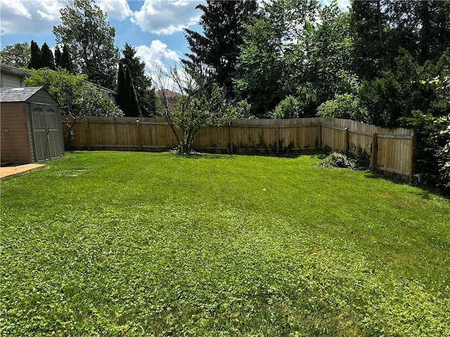 171 Vinal Ave, Irondequoit, NY 14609 - fenced backyard featuring a shed