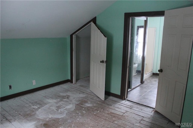 61 N Franklin St, New Albion, NY 14719 - additional living space featuring lofted ceiling and baseboards