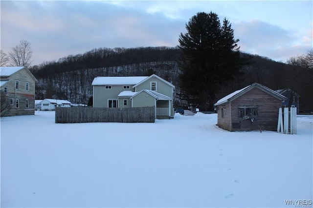 61 N Franklin St, New Albion, NY 14719 - view of snowy yard