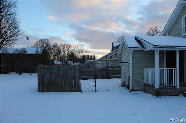 61 N Franklin St, New Albion, NY 14719 - view of snowy yard