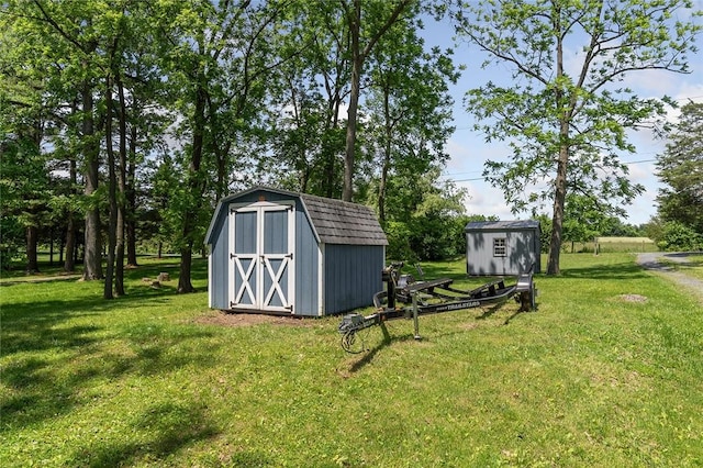 1753 Log Cabin Rd, Torrey, NY 14527 - view of green lawn featuring a storage shed