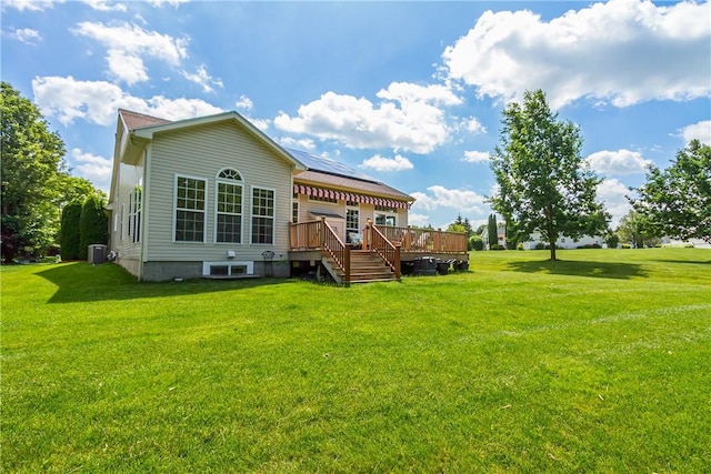 801 Surrey Hill Way, Henrietta, NY 14623 - back of house featuring a deck and a yard