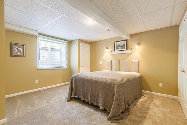801 Surrey Hill Way, Henrietta, NY 14623 - bedroom featuring carpet flooring and a drop ceiling