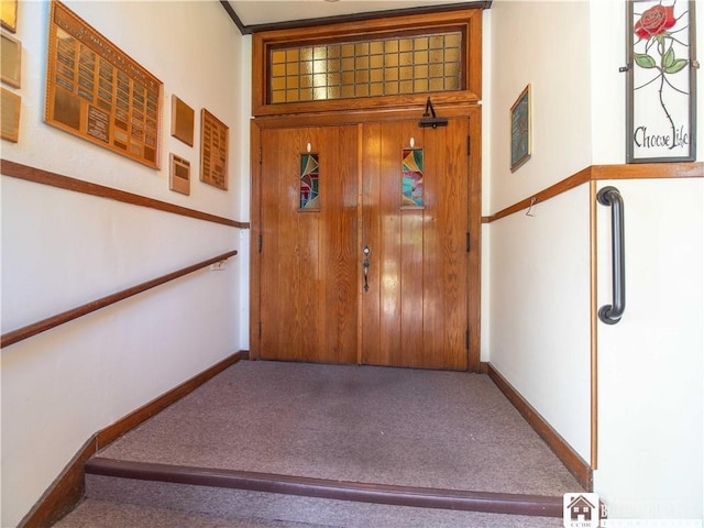 12 Central Ave, Portland, NY 14716 - doorway with carpet floors and baseboards