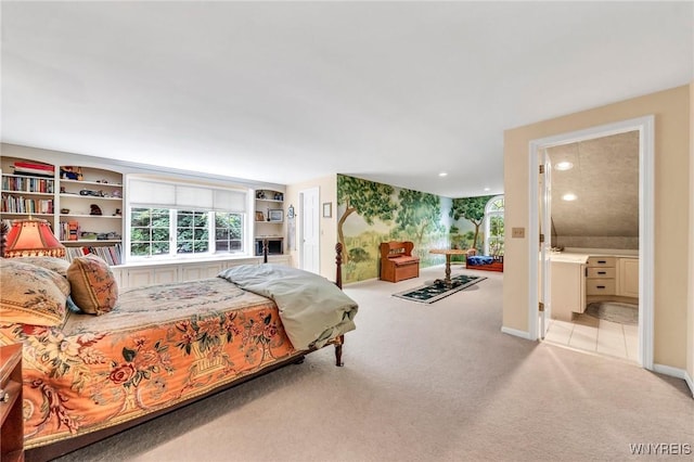 9555 The Maples, Clarence, NY 14031 - bedroom with carpet flooring, ensuite bath, and recessed lighting