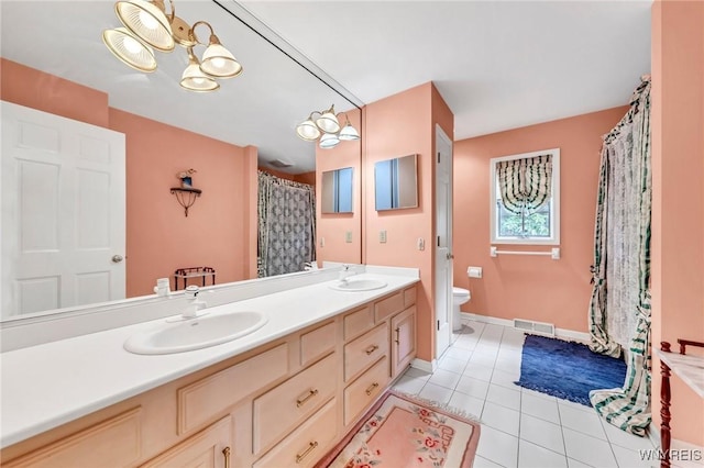 9555 The Maples, Clarence, NY 14031 - full bathroom featuring double vanity and tile patterned flooring