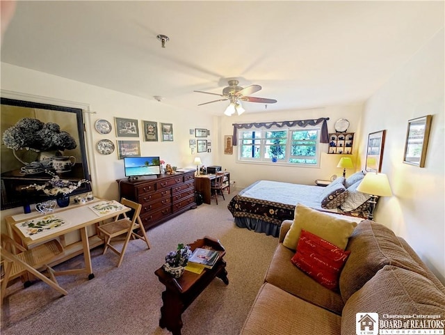1 Pratt Ave Unit 302, Chautauqua, NY 14722 - carpeted bedroom featuring ceiling fan