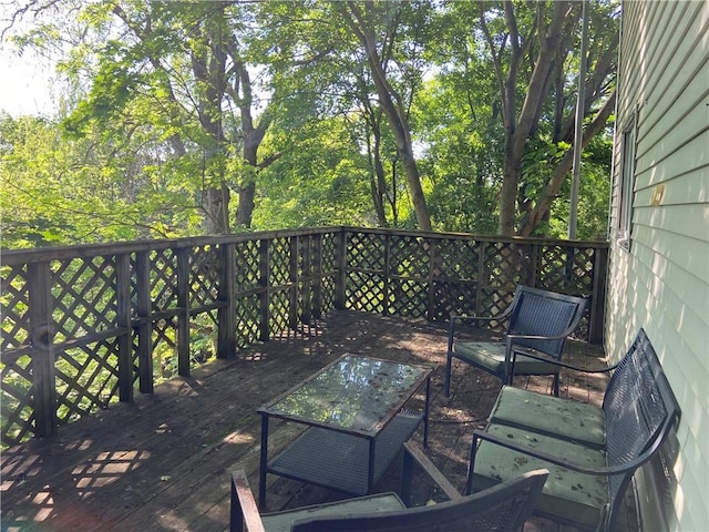 163 N Main St, Hornell, NY 14843 - view of wooden deck