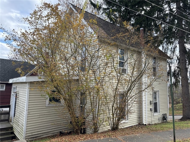 57 Ravine St, Hornell, NY 14843 - view of property exterior featuring a shingled roof