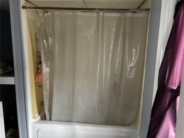 57 Ravine St, Hornell, NY 14843 - bathroom with shower / tub combo with curtain