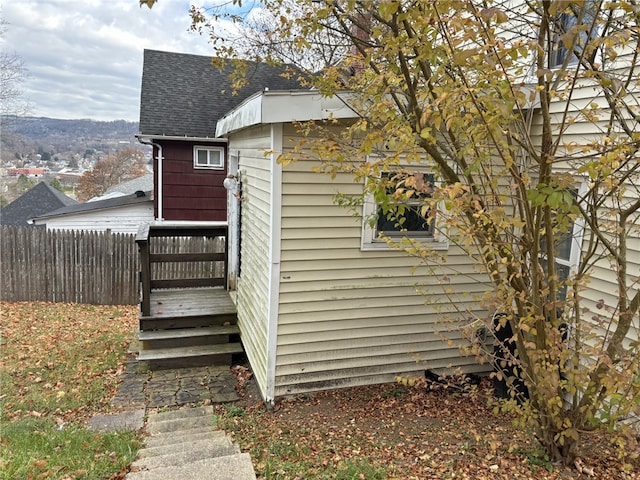57 Ravine St, Hornell, NY 14843 - view of side of home with roof with shingles