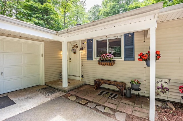 28 Crossfield Rd, Perinton, NY 14450 - view of exterior entry featuring a garage