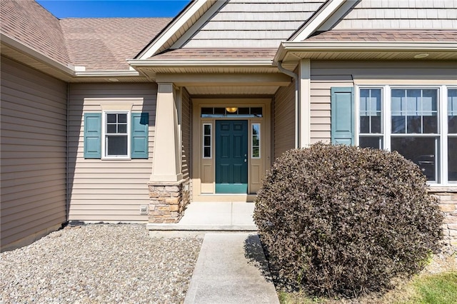 996 Summer Creek Ln, Webster, NY 14580 - property entrance with roof with shingles