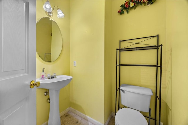 18 Butterfly Ln, Henrietta, NY 14586 - half bathroom with baseboards and tile patterned flooring