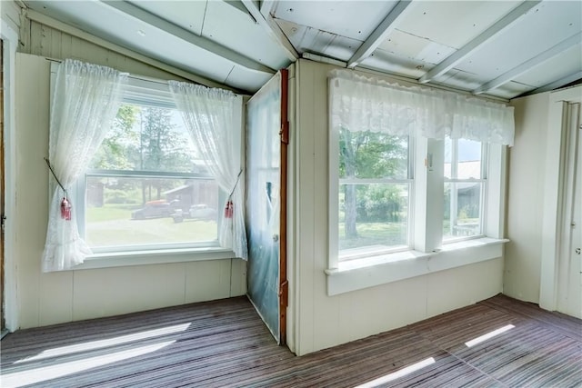 212 Hill Rd, Danby, NY 14001 - unfurnished sunroom with plenty of natural light and lofted ceiling