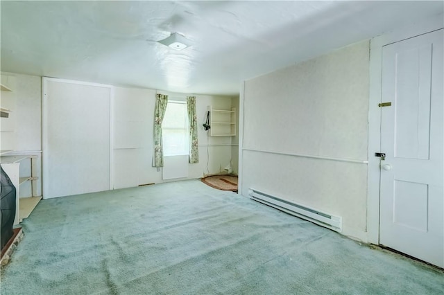 212 Hill Rd, Danby, NY 14001 - unfurnished room with a baseboard radiator and carpet