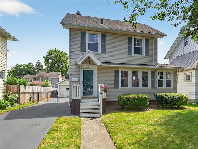 55 Morville Dr, Rochester, NY 14615 - view of front of house with a garage and an outdoor structure