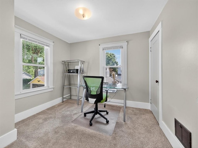 55 Morville Dr, Rochester, NY 14615 - office area with carpet floors and healthy amount of natural light