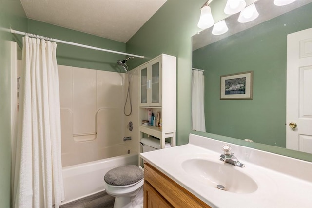 11 Wenrich Cir, Henrietta, NY 14586 - full bath with vanity, shower / bath combination with curtain, and wood finished floors