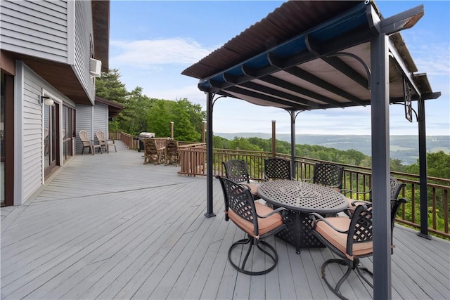 4570 Vine Rd, Jerusalem, NY 14527 - deck with outdoor dining area