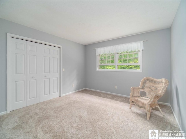 5616 Stow Rd, North Harmony, NY 14710 - sitting room featuring carpet flooring and baseboards