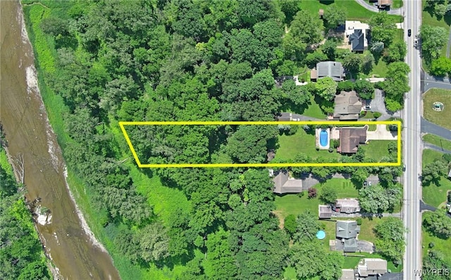 4947 Seneca St, West Seneca, NY 14224 - aerial view of property's location featuring property parcel outlined