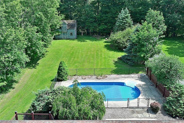 4947 Seneca St, West Seneca, NY 14224 - view of swimming pool with a gate
