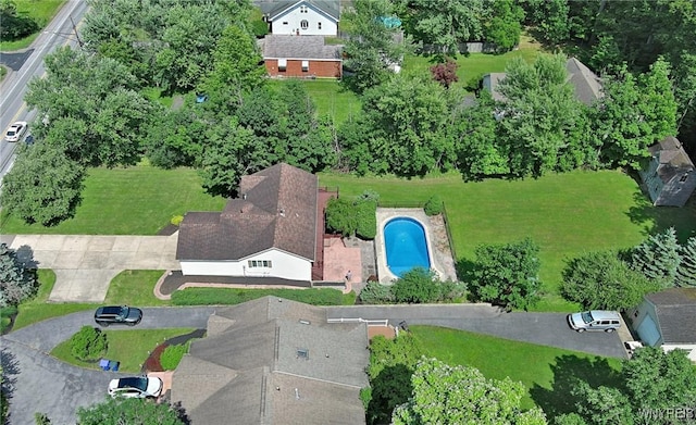 4947 Seneca St, West Seneca, NY 14224 - aerial view of property's location with a pool