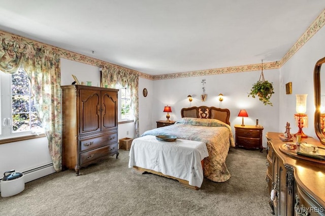 1581 N Forest Rd, Amherst, NY 14221 - carpeted bedroom featuring baseboard heating