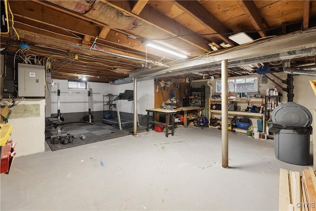 102 Bramley Dr, Camillus, NY 13031 - below grade area with electric panel