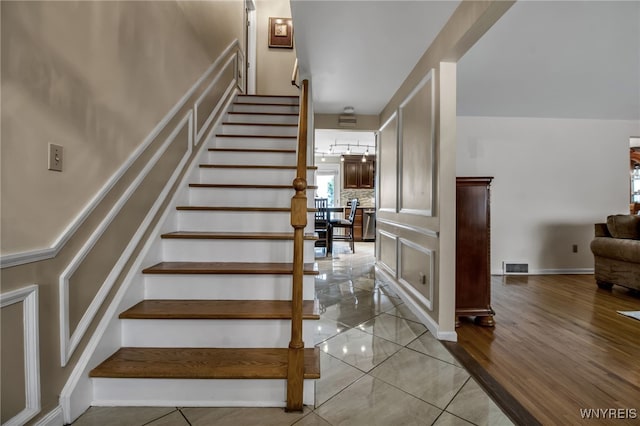 204 Belvoir Rd, Amherst, NY 14221 - stairs featuring tile patterned floors