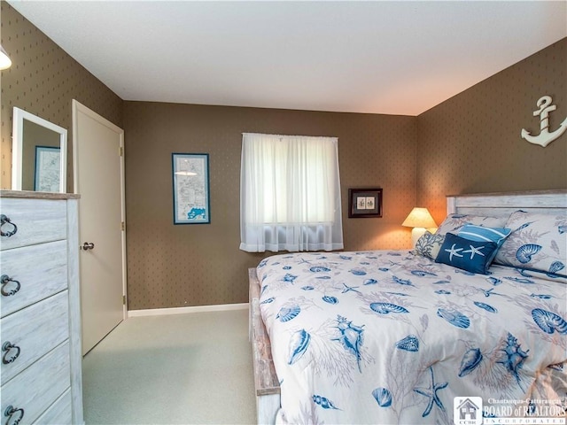 38 Oneida Dr, Chautauqua, NY 14728 - carpeted bedroom with wallpapered walls